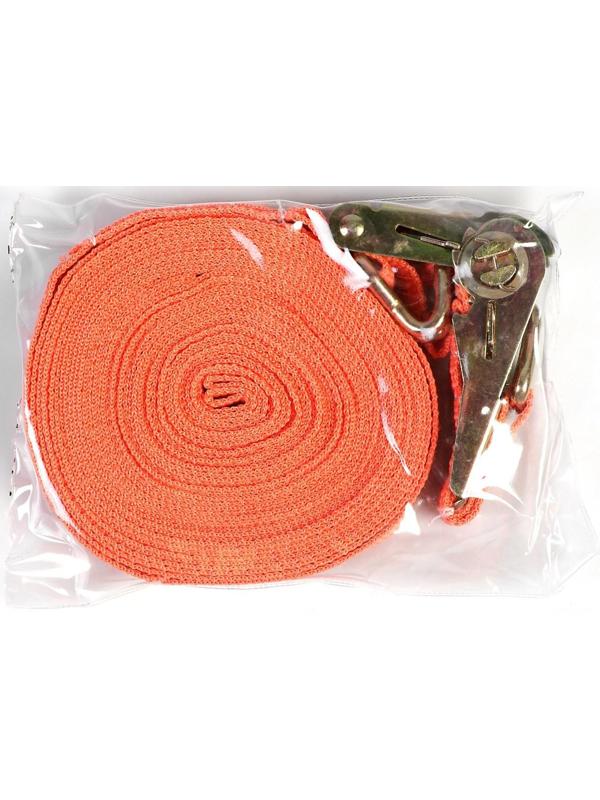 Стяжка груза с механизмом 110 мм, ширина ленты 25 мм, нагрузка 400/800 кг, длина 10 м