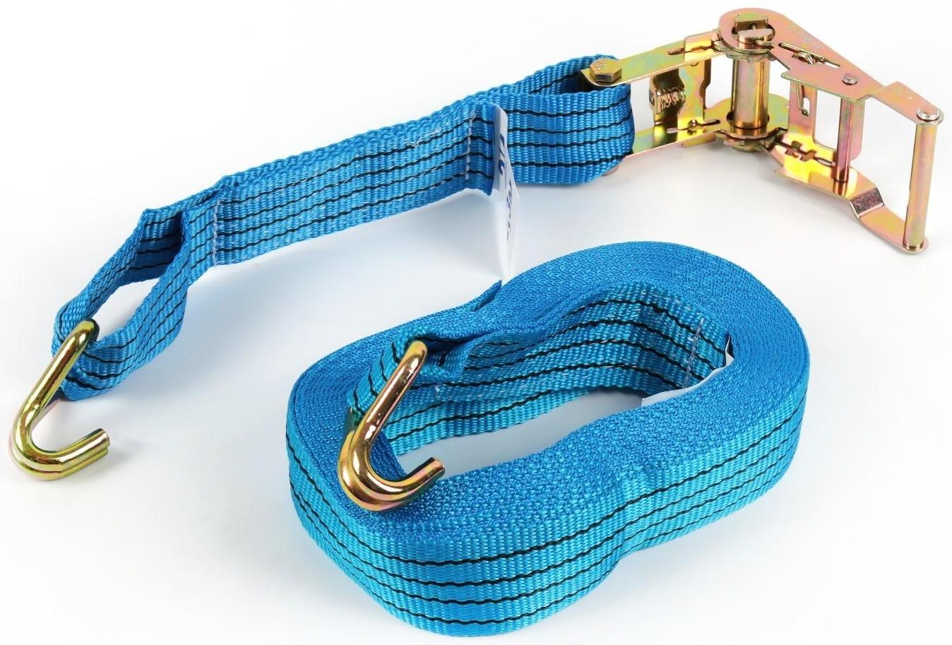 Стяжка груза с механизмом 130 мм, ширина ленты 38 мм, нагрузка 2000/4000 кг, длина 8 м