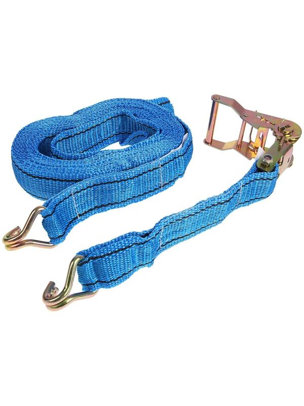 Стяжка груза с механизмом 130 мм, ширина ленты 38 мм, нагрузка 2000/4000 кг, длина 8 м