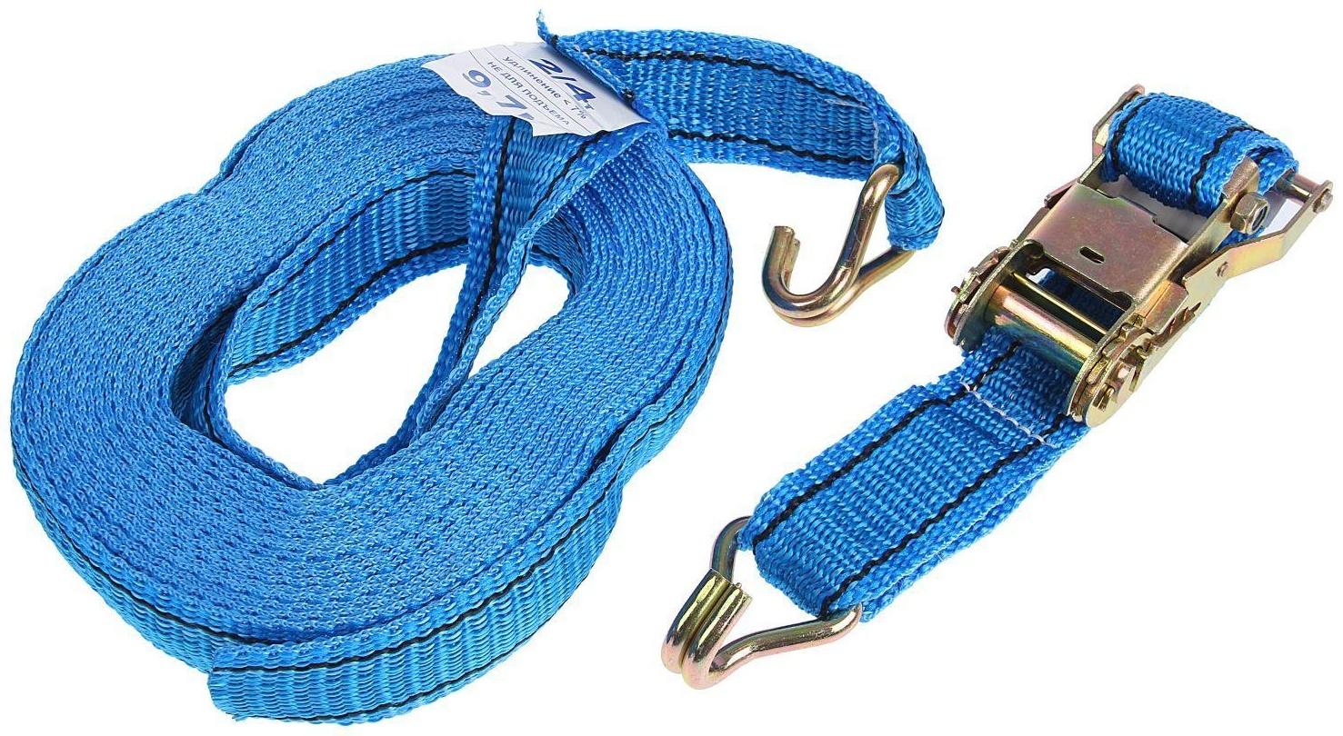 Стяжка груза с механизмом 130 мм, ширина ленты 38 мм, нагрузка 2000/4000 кг, длина 10 м