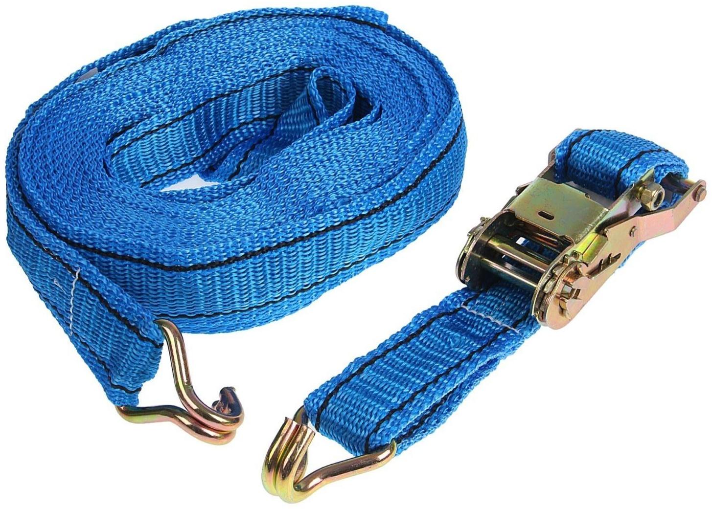 Стяжка груза с механизмом 130 мм, ширина ленты 38 мм, нагрузка 2000/4000 кг, длина 12 м