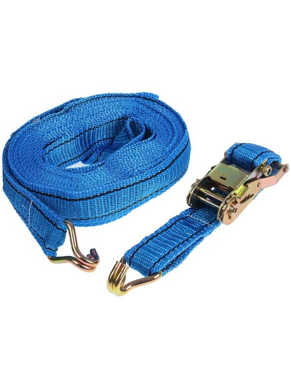 Стяжка груза с механизмом 130 мм, ширина ленты 38 мм, нагрузка 2000/4000 кг, длина 12 м