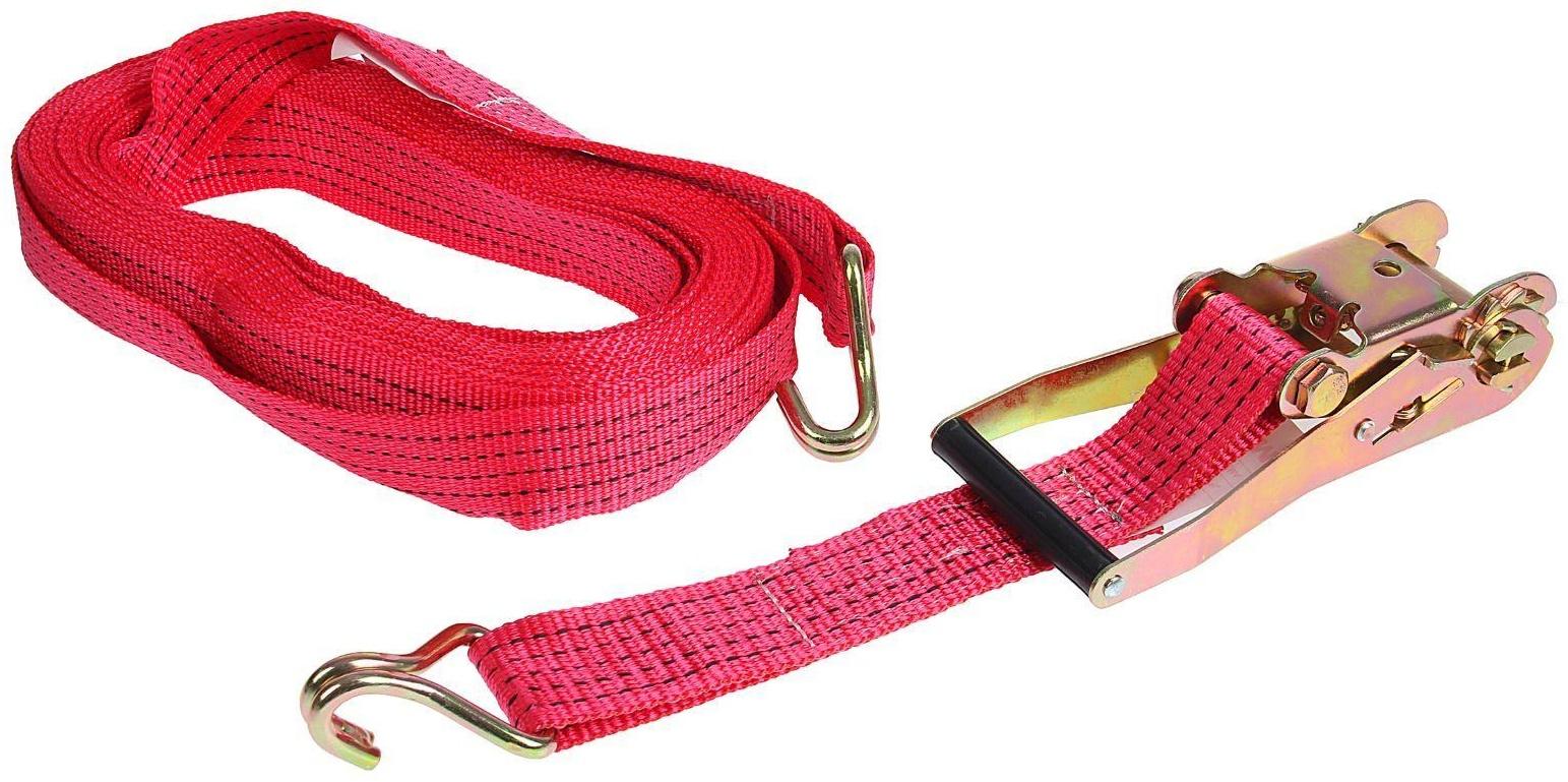 Стяжка груза с механизмом 230 мм, ширина ленты 50 мм, нагрузка 5000/10000 кг, длина 12 м