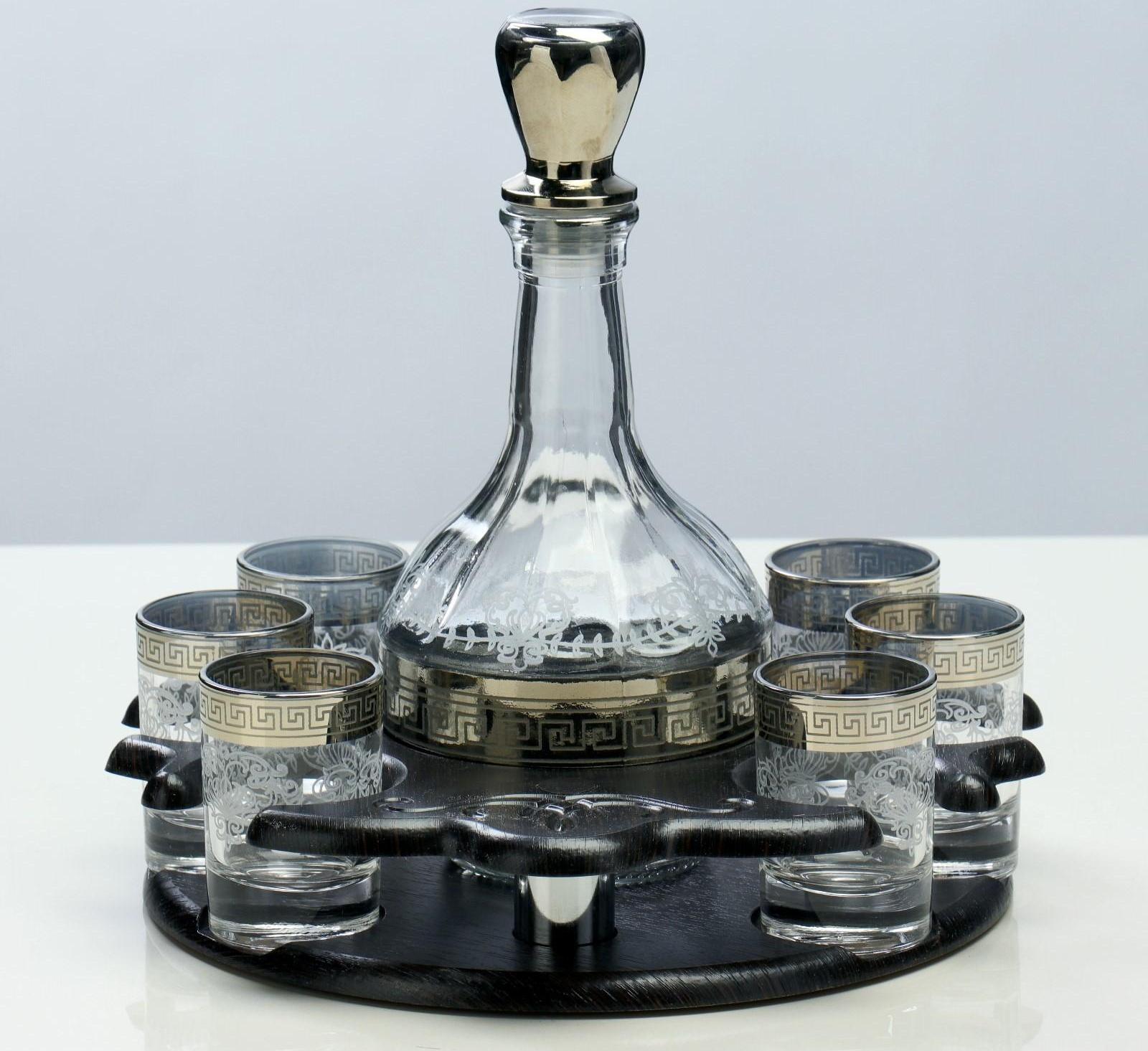 Мини-бар 7 предметов Столичный, гравировка 500/50 мл