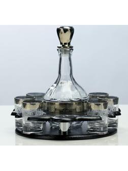 Мини-бар 7 предметов Столичный, гравировка 500/50 мл