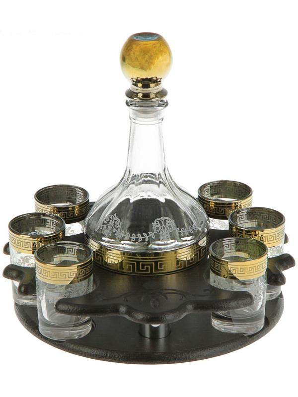 Мини-бар 7 предметов Столичный, гравировка 500/50 мл