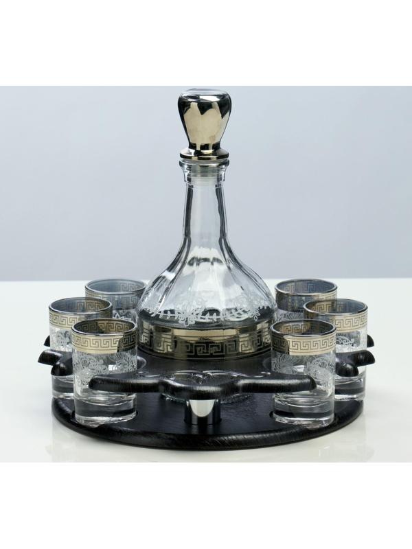 Мини-бар 7 предметов Столичный, гравировка 500/50 мл