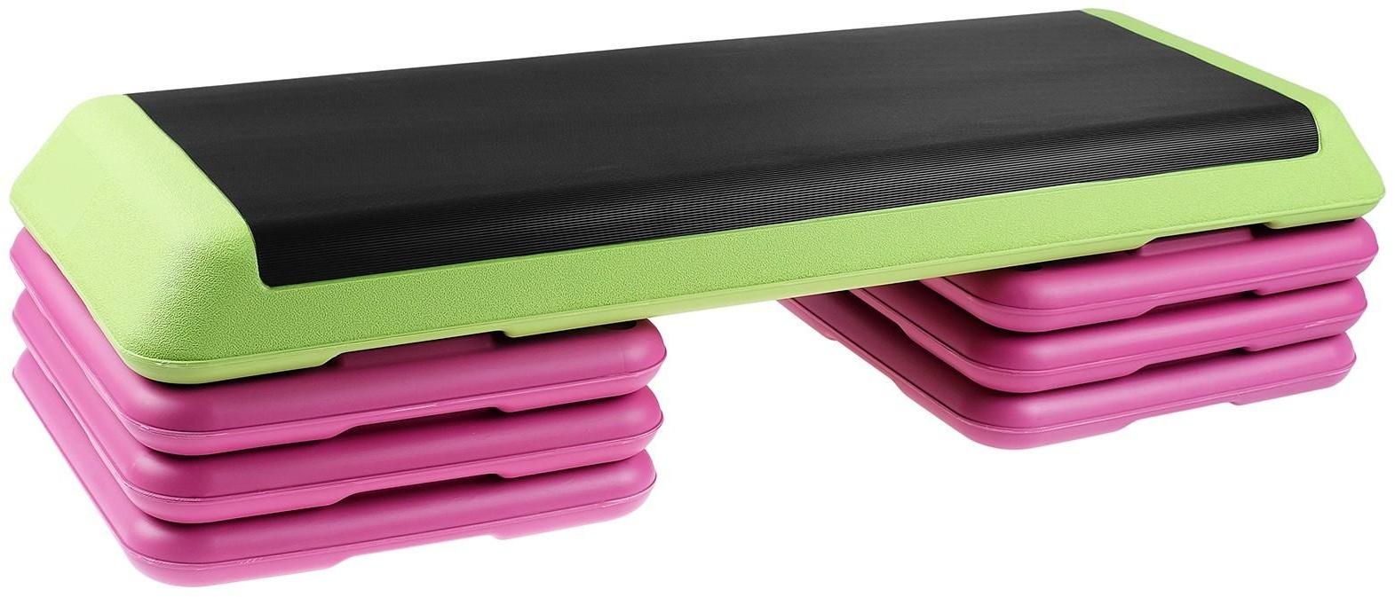 Степ-платформа 3-уровневая, 107 х 40 х 20 см, цвета МИКС, до 100 кг