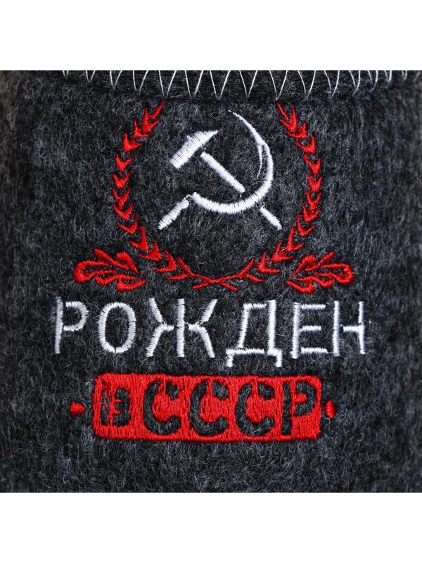 Тапочки банные с вышивкой 