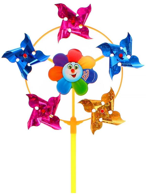Ветерок с фольгой «Море улыбок», семицветик, 42 см
