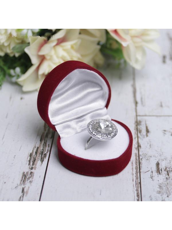 Футляр бархатный под кольцо 