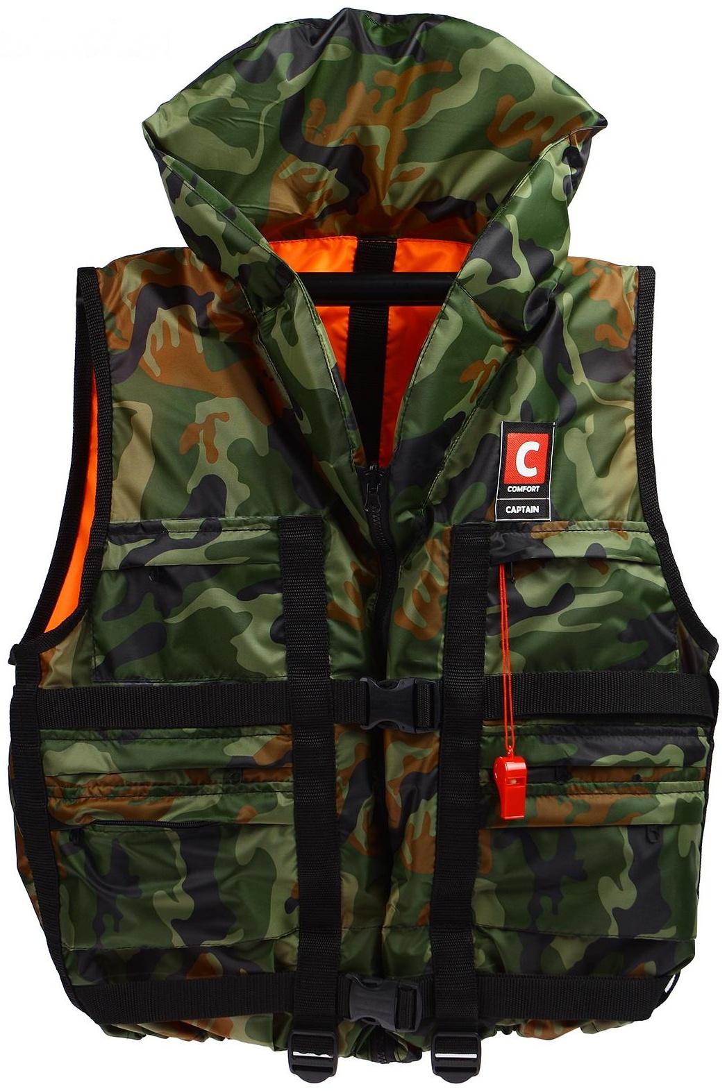 Жилет спасательный с подголовником «Капитан», двухсторонний, большой, 100 кг