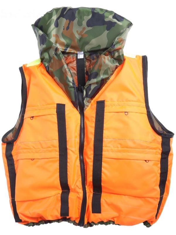 Жилет спасательный с подголовником «Капитан», двухсторонний, большой, 100 кг