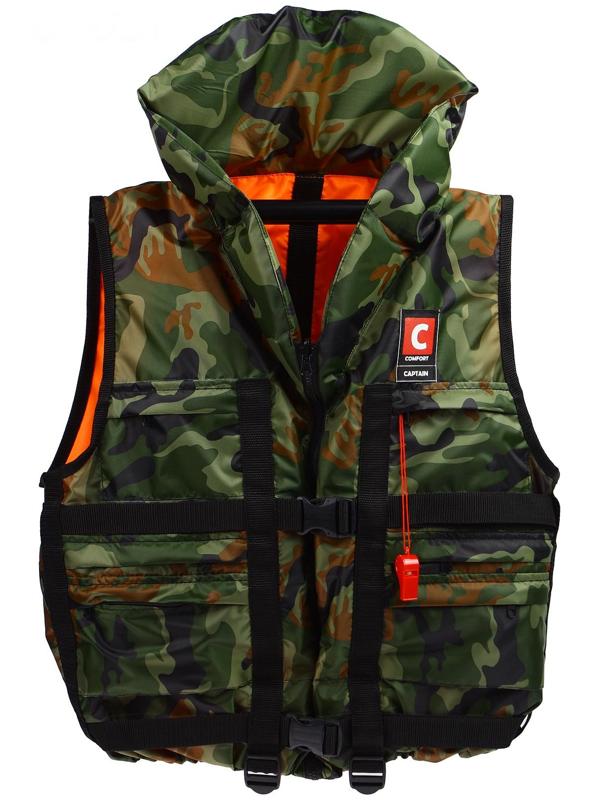 Жилет спасательный с подголовником «Капитан», двухсторонний, большой, 100 кг