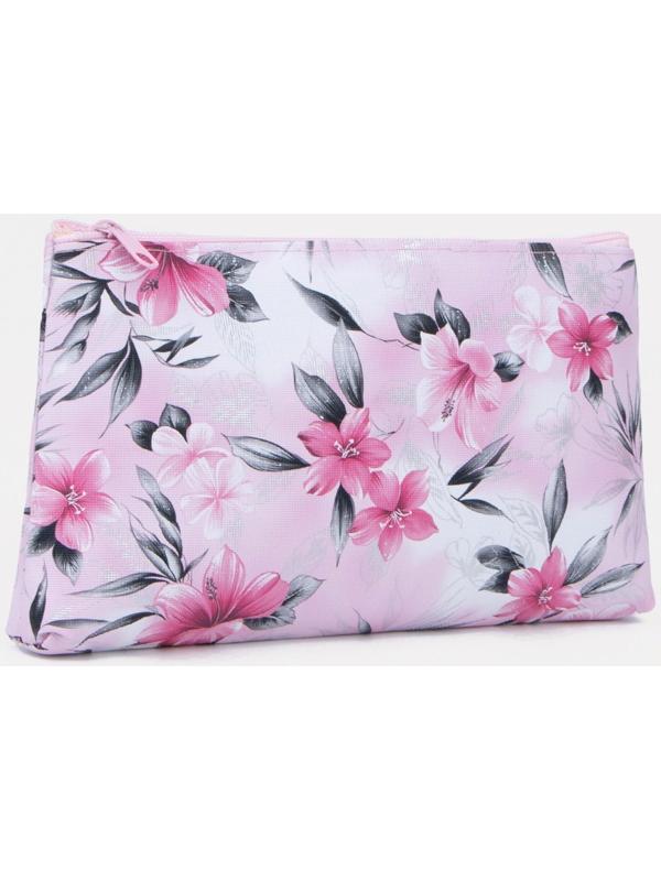 Косметичка на молнии, цвет розовый