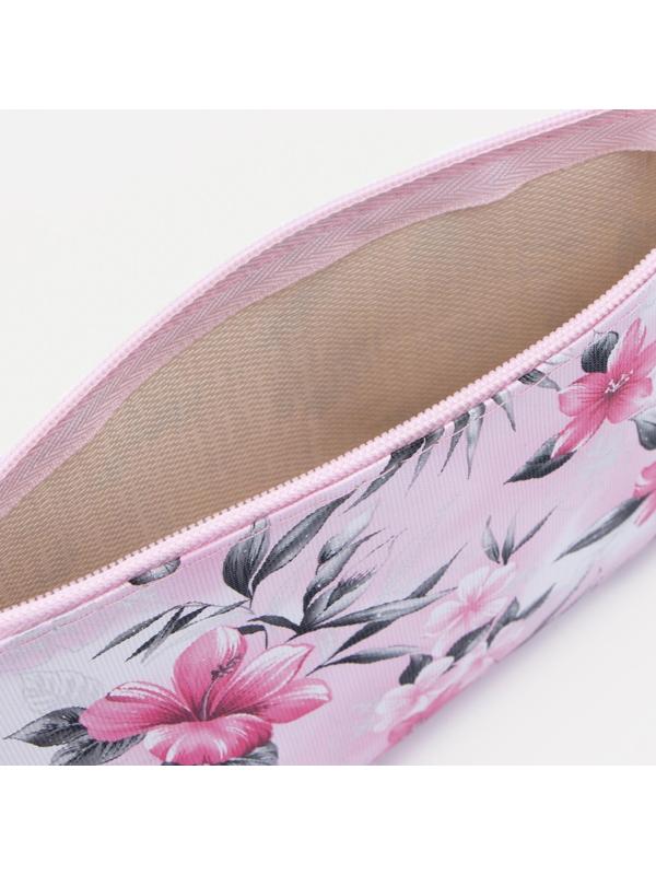 Косметичка на молнии, цвет розовый