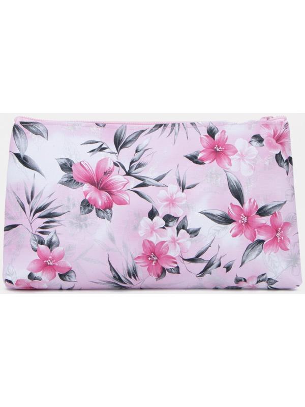 Косметичка на молнии, цвет розовый