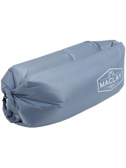 Шезлонг самонадувающийся 210Т, р. 180 х 70 х 45 см, полиэстер, цвет серый