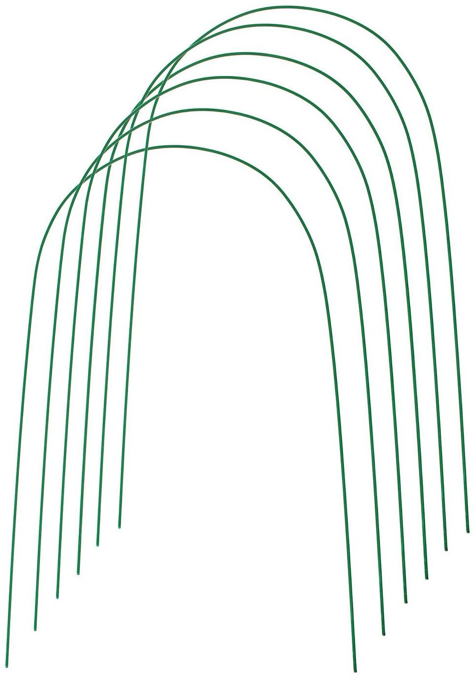 Дуги для парника, металл в кембрике 4 м, d = 10 мм, набор 6 шт.