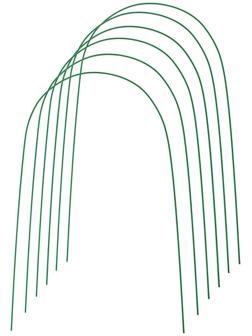 Дуги для парника, металл в кембрике 4 м, d = 10 мм, набор 6 шт.