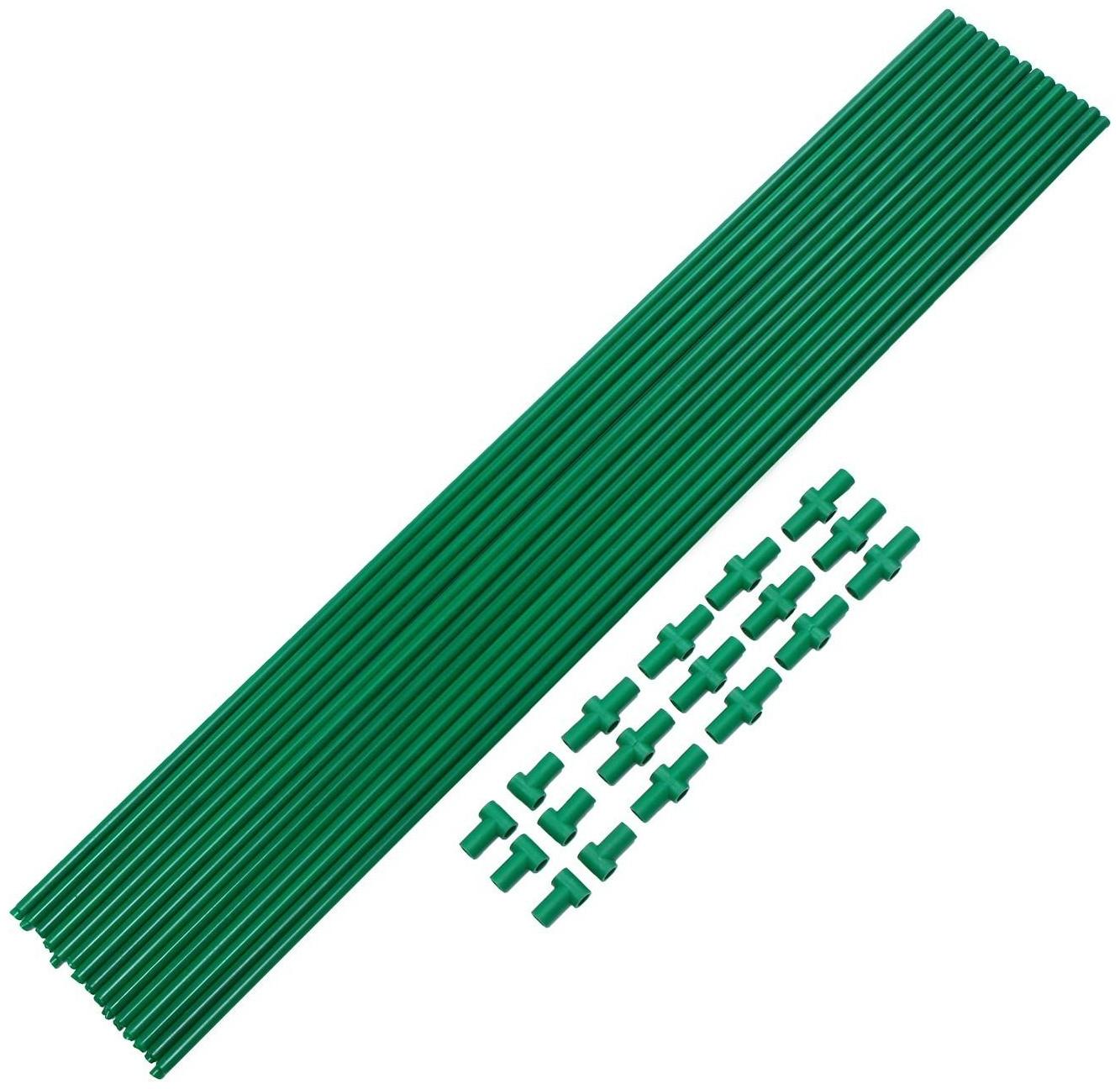 Комплект для сборки парника, 15 перекладин L = 0,9 м, d = 10 мм, без дуг