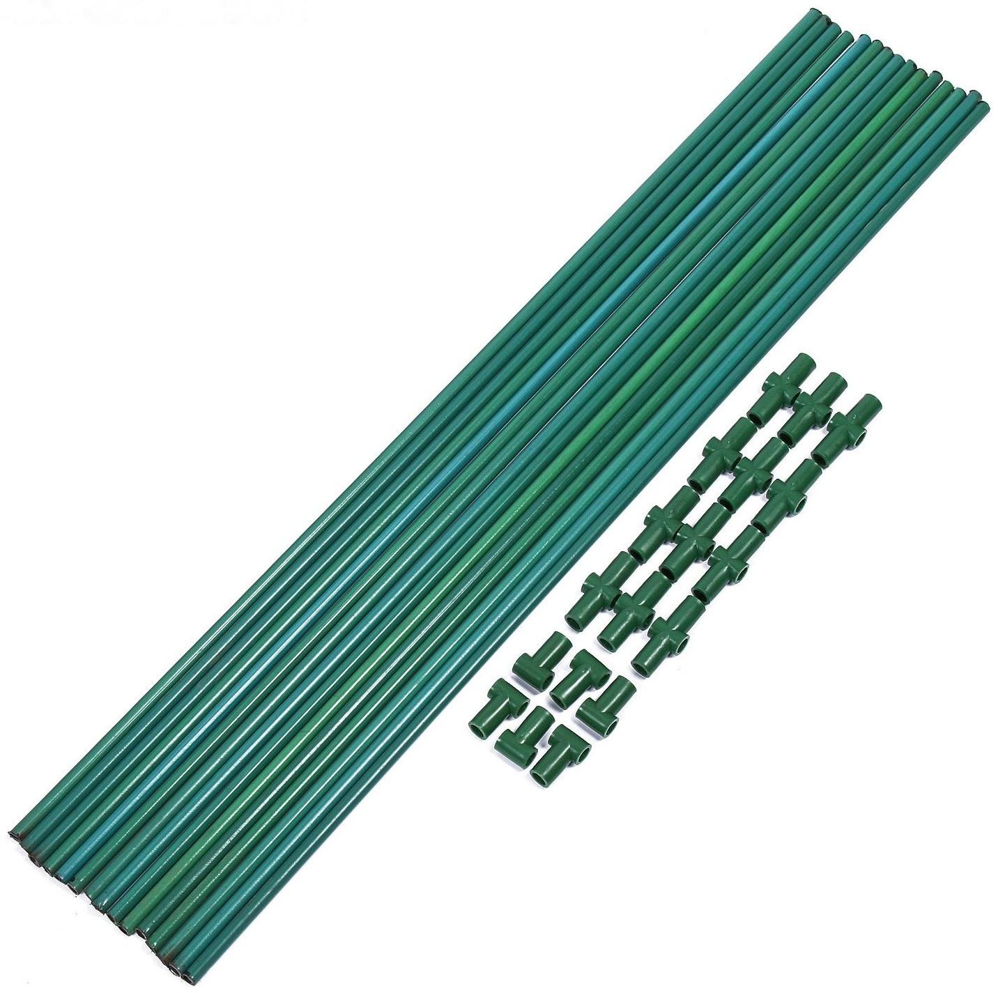 Комплект для сборки парника, 15 перекладин L = 0,9 м, d = 10 мм, без дуг