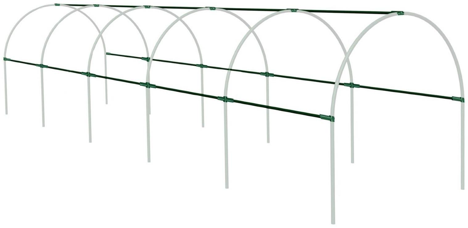 Комплект для сборки парника, 15 перекладин L = 0,9 м, d = 10 мм, без дуг