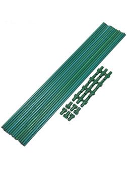 Комплект для сборки парника, 15 перекладин L = 0,9 м, d = 10 мм, без дуг