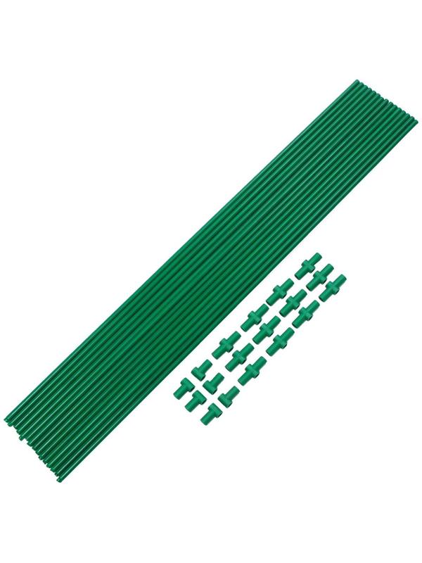 Комплект для сборки парника, 15 перекладин L = 0,9 м, d = 10 мм, без дуг