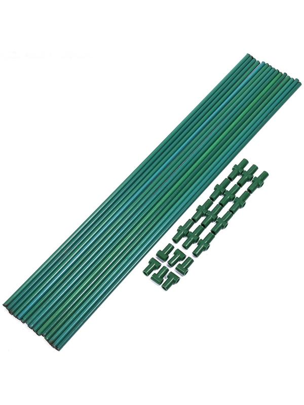 Комплект для сборки парника, 15 перекладин L = 0,9 м, d = 10 мм, без дуг