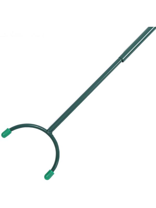 Опора для ветвей, h = 160-280 см, ножка d = 1,6 см, металл, зелёная