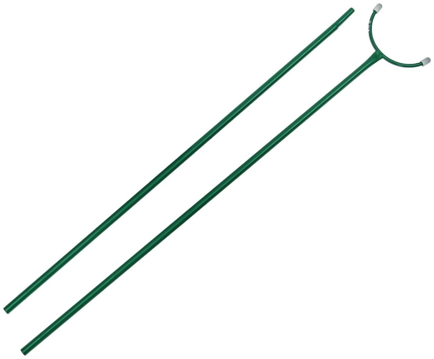 Опора для ветвей, h = 200 см, d = 1.6 см, металл, зелёная