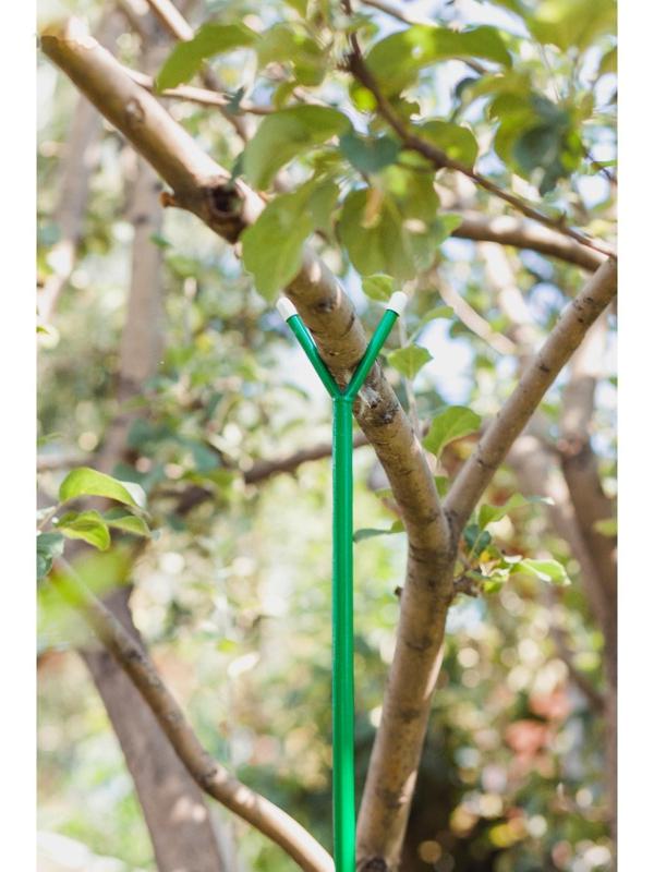 Опора для ветвей, h = 200 см, d = 1.6 см, металл, зелёная