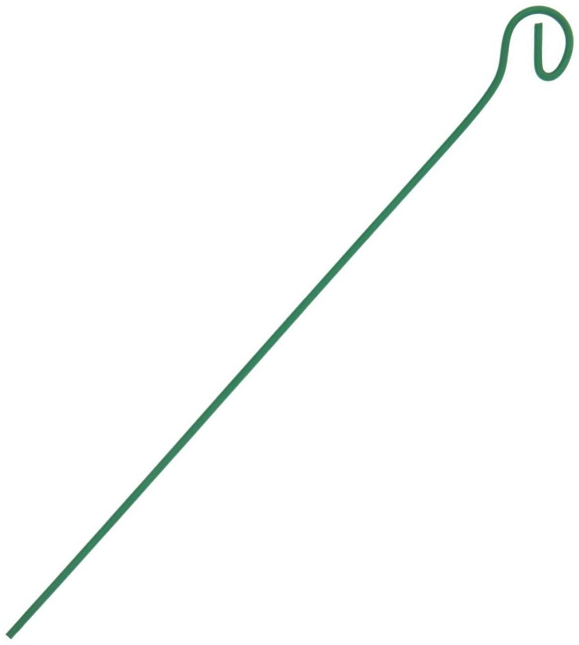 Колышек для подвязки растений, h = 60 см, d = 0.3 см, проволочный, зелёный, Greengo