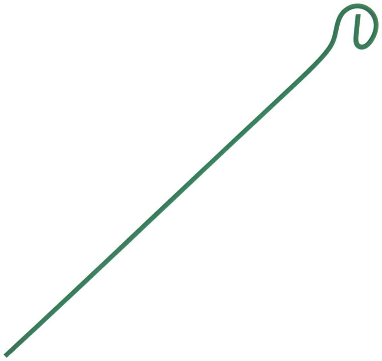 Колышек для подвязки растений, h = 80 см, d = 0.3 см, проволочный, зелёный, Greengo