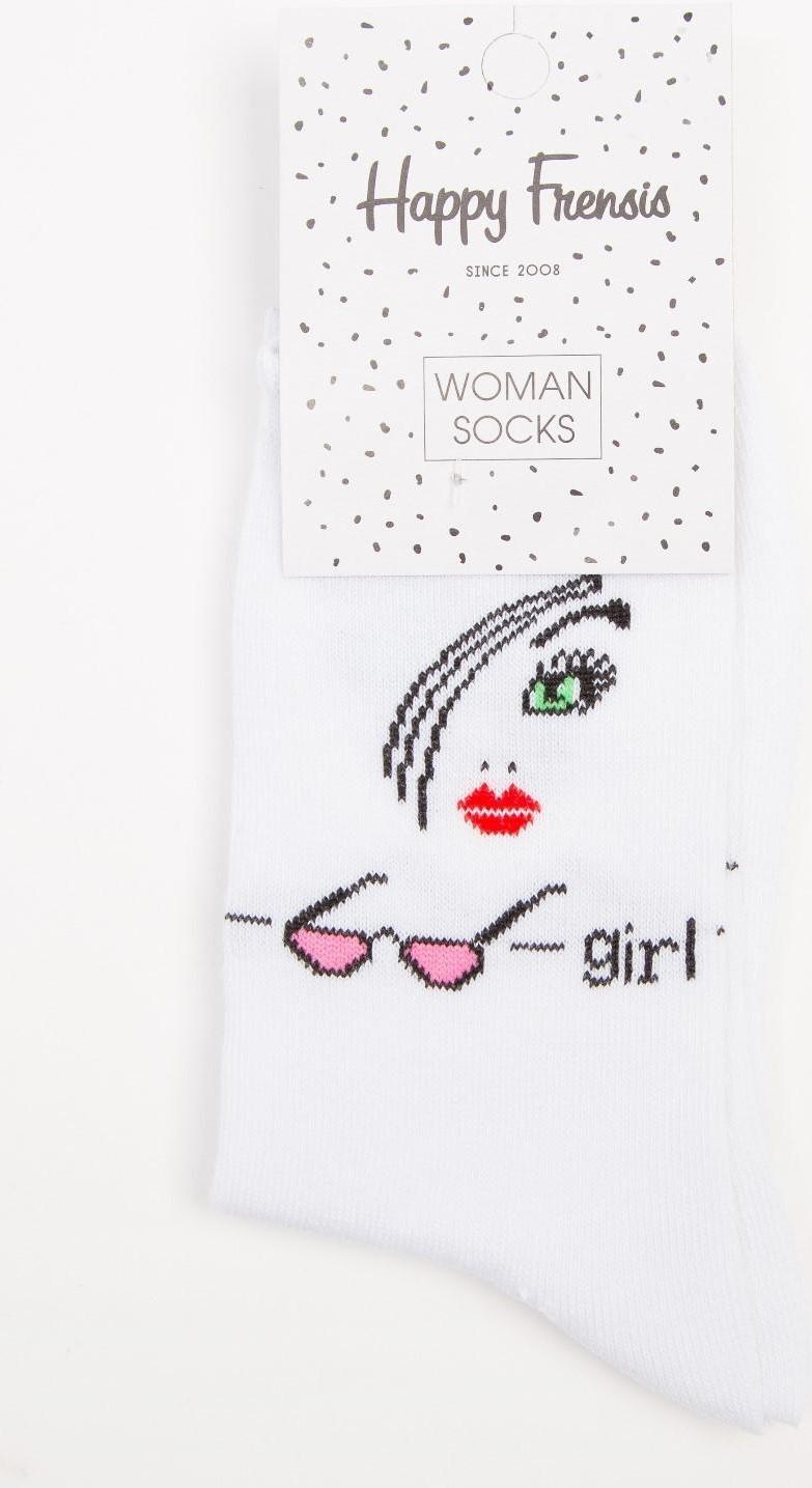 Носки женские, размер 23-25, цвет белый