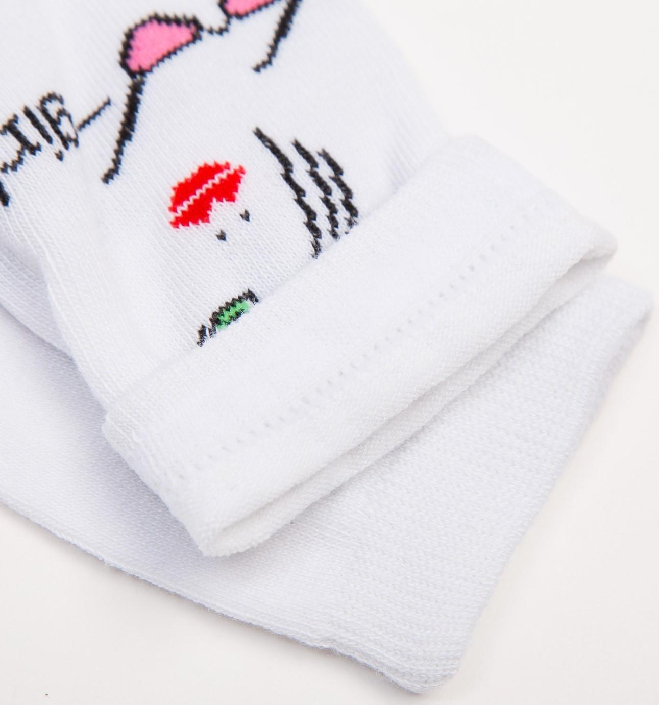 Носки женские, размер 23-25, цвет белый