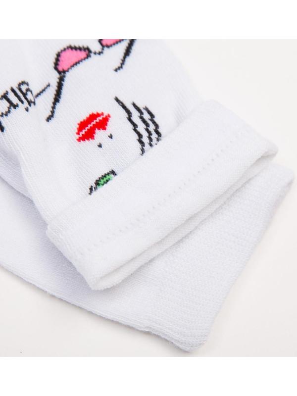 Носки женские, размер 23-25, цвет белый