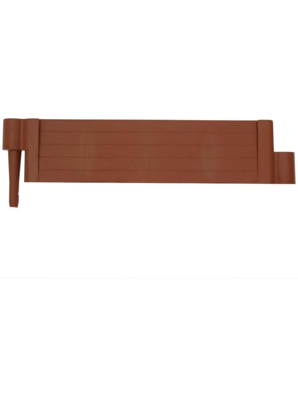 Грядка пластиковая, 55 × 55 × 13 см, терракотовая, «Плюс»