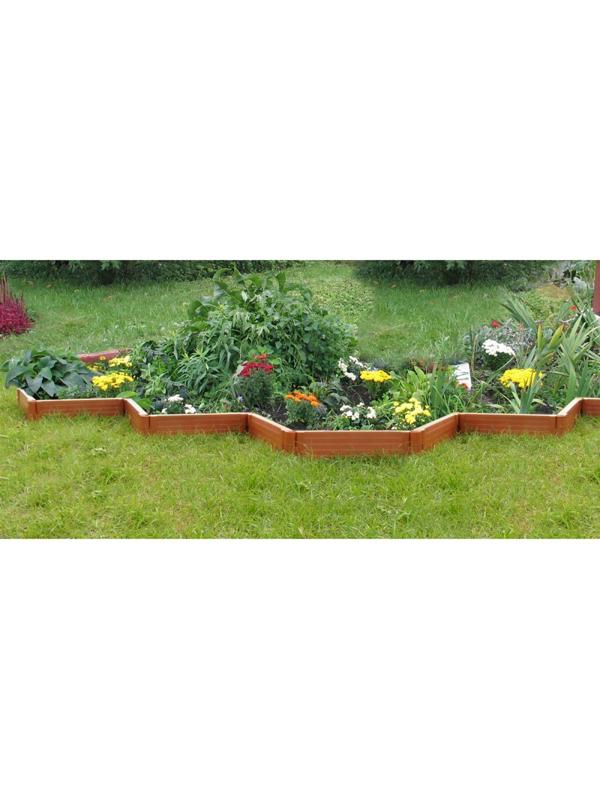 Грядка пластиковая, 55 × 55 × 13 см, терракотовая, «Плюс»