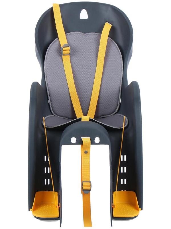 Велокресло заднее BQ-7B, крепление на багажник, цвет тёмно-серый