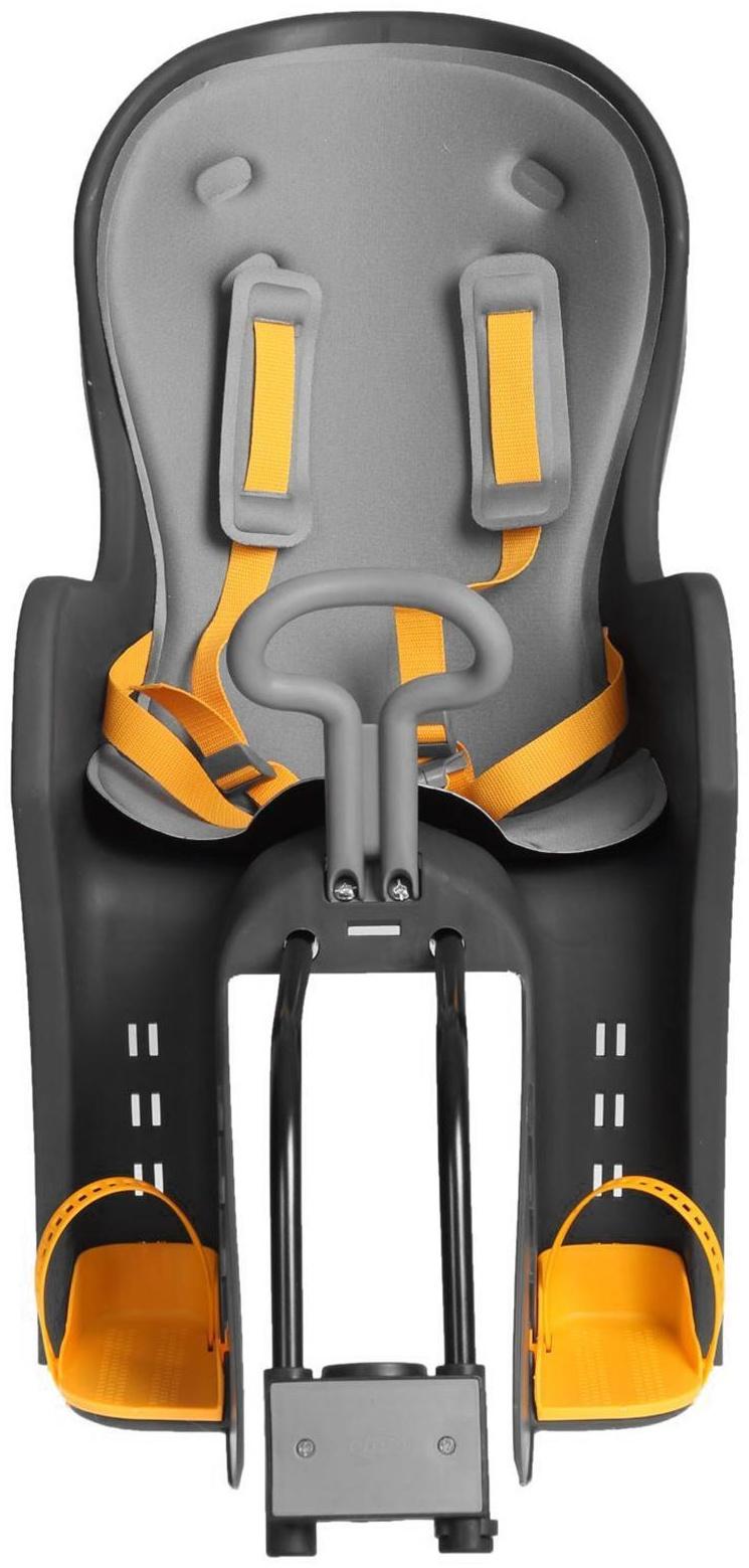 Велокресло заднее BQ-9-1 с ручкой, крепление на раму, цвет тёмно-серый