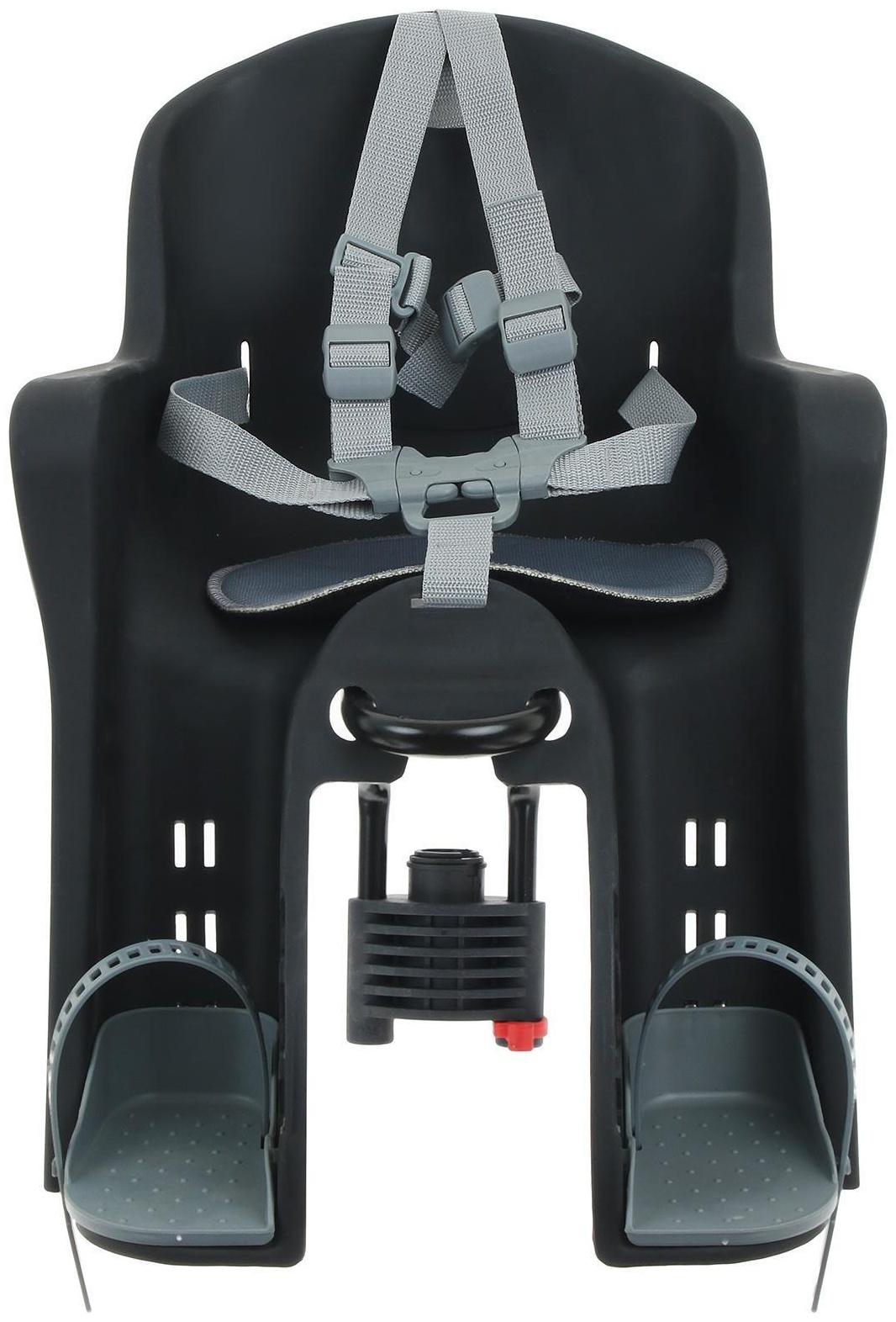 Велокресло переднее BG-6, крепление на раму, цвет чёрный