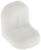 Уголок крепежный, с пластиковой крышкой, белый
