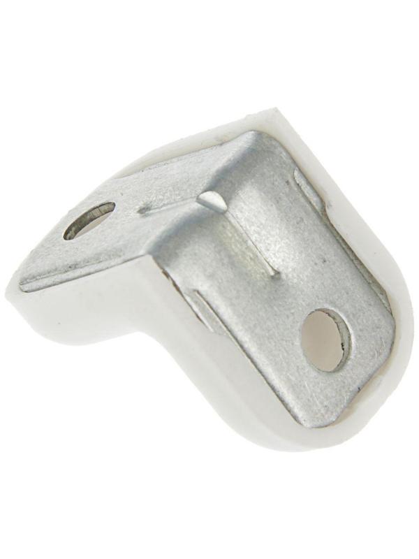 Уголок крепежный, с пластиковой крышкой, белый