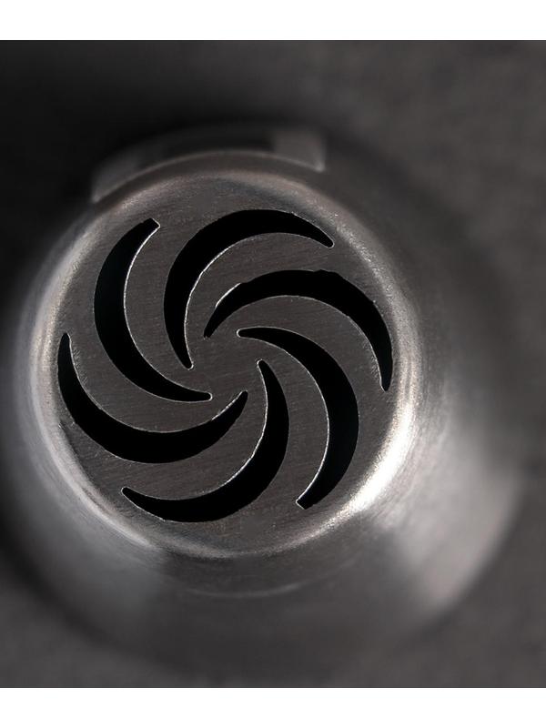 Насадка кондитерская «Вихрь», d=3,7 см, выход 2 см, нержавеющая сталь