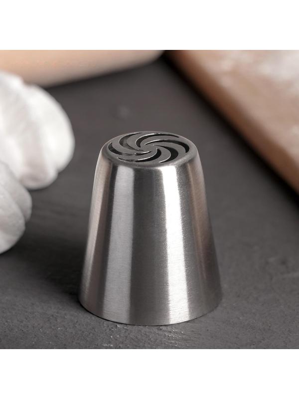Насадка кондитерская «Вихрь», d=3,7 см, выход 2 см, нержавеющая сталь