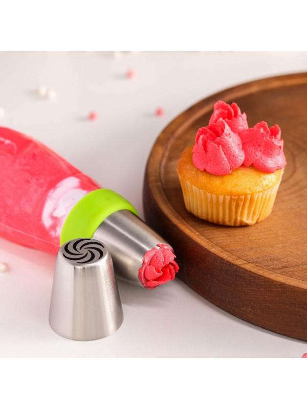 Насадка кондитерская «Вихрь», d=3,7 см, выход 2 см, нержавеющая сталь