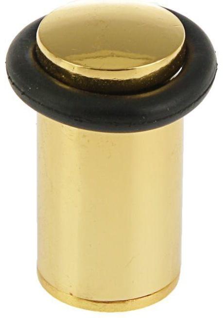 Упор дверной U301GP, d=28 мм, h=57 мм, цвет золото