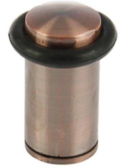 Упор дверной U301AС, d=28 мм, h=57 мм, цвет медь